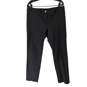 WEEKEND MaxMara FIT W13 CIGARETTE Black Pants Strait Cut Trousers Size Large